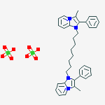 3-methyl-1-[8-(3-methyl-2-phenylimidazo[1,2-a]pyridin-4-ium-1-yl)octyl]-2-phenylimidazo[1,2-a]pyridin-4-ium;diperchlorate