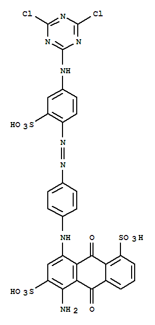 5-amino-8-[[4-[[4-[(4,6-dichloro-1,3,5-triazin-2-yl)amino]-2-sulphophenyl]azo]phenyl]amino]-9,10-dihydro-9,10-dioxoanthracene-1,6-disulphonic acid