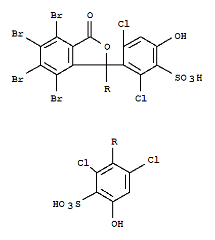 3,3'-(4,5,6,7-Tetrabromo-3-oxo-1(3H)-isobenzofuranylidene)bis(2,4-dichloro-6-hydroxybenzenesulphonic) acid