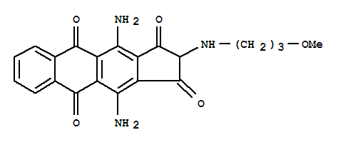 4,11-diamino-2-[(3-methoxypropyl)amino]-1H-cyclopent[b]anthracene-1,3,5,10(2H)-tetrone