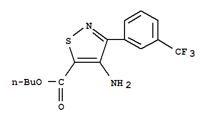 butyl 4-amino-3-[3-(trifluoromethyl)phenyl]isothiazole-5-carboxylate
