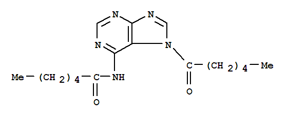 N-(7-hexanoyl-7H-purin-6-yl)hexanamide