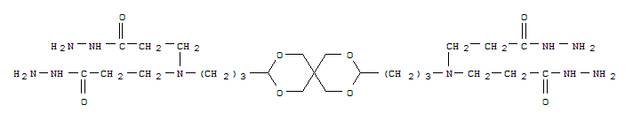 N,N-(2,4,8,10-tetraoxaspiro[5.5]undecane-3,9-diyldipropane-1,3-diyl)bis[N-(3-hydrazino-3-oxopropyl)-beta-alaninohydrazide]
