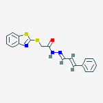 2-(1,3-benzothiazol-2-ylsulfanyl)-N'-[(1E,2E)-3-phenylprop-2-en-1-ylidene]acetohydrazide