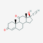 (10r,13s,17r)-17-ethynyl-17-hydroxy-10,13-dimethyl-1,2,6,7,8,9,12,14,15,16-decahydrocyclopenta[a]phenanthrene-3,11-dione