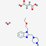 1H-BENZO[D]IMIDAZOLE,1-(2-ETHOXYETHYL)-2-((PIPERAZIN-1-YL)METHYL)-,(E)-2-BUTENEDIOATE,HYDRATE