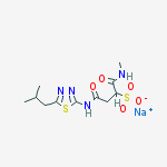 Sodium;1-(methylamino)-4-[[5-(2-methylpropyl)-1,3,4-thiadiazol-2-yl]amino]-1,4-dioxobutane-2-sulfonate