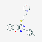 2-(4-methylphenyl)-4-(3-morpholin-4-ylpropylsulfanyl)-5h-chromeno[2,3-d]pyrimidine