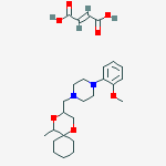 PIPERAZINE,1-(2-METHOXYPHENYL)-4-((5-METHYL-1,4-DIOXASPIRO(5.5)UNDEC-3-YL)METHYL)PIPERAZINE CIS-2-BUTENEDIOATE