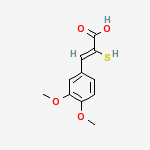 (2Z)-3-(3,4-dimethoxyphenyl)-2-sulfanylprop-2-enoic acid
