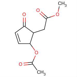 3-Cyclopentene-1-acetic acid, 2-(acetyloxy)-5-oxo-, methyl ester, trans-