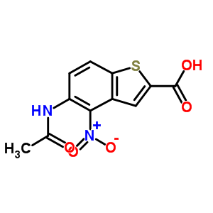 5-acetamido-4-nitro-benzothiophene-2-carboxylic acid