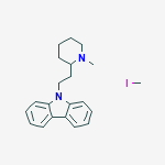 PIPERIDINIUM,2-(2-(9-CARBAZOLYL)ETHYL)-1,1-DIMETHYL-,IODIDE