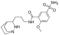 N-[3-[1,2-Diazabicyclo[2.2.2]octan-3-yl]propyl]-2-methoxy-5-sulfamoylbenzamide molecular structure