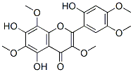 5,7,2-trihydroxy-3,6,8,4,5-pentamethoxyflavone molecular structure