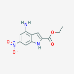 ethyl 6-nitro-4-amino-1H-indole-2-carboxylate molecular structure