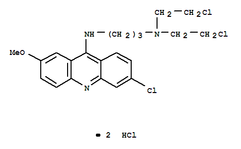N,N-bis(2-chloroethyl)-N'-(6-chloro-2-methoxyacridin-9-yl)propane-1,3-diamine dihydrochloride