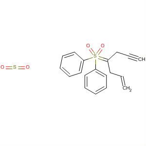 Benzene, 1,1'-[[1-(2-propynyl)-3-butenylidene]bis(sulfonyl)]bis- molecular structure
