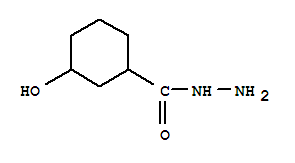 Cyclohexanecarboxylicacid, 3-hydroxy-, hydrazide molecular structure
