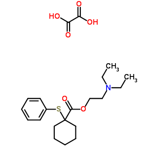 2-(diethylamino)ethyl 1-phenylsulfanylcyclohexane-1-carboxylate;oxalic Acid