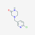 4-((6-chloropyridin-3-yl)methyl)piperazin-2-one