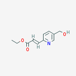 ETHYL (E)-3-[5-(HYDROXYMETHYL)PYRIDIN-2-YL]ACRYLATE molecular structure