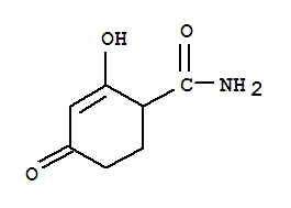 2-CYCLOHEXENE-1-CARBOXAMIDE,2-HYDROXY-4-OXO- molecular structure