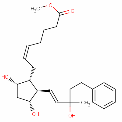 15-methyl-17-phenyl-18,19,20-trinorprostaglandin F2 alpha methyl ester molecular structure