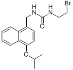 1-(2-Bromoethyl)-3-(4-isopropoxy-1-naphthalenemethyl)urea molecular structure