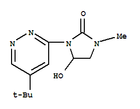 2-imidazolidinone, 3-[5-(1,1-dimethylethyl)-3-pyridazinyl]-4-hydroxy-1-methyl-