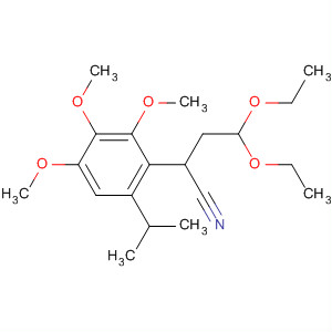 Benzeneacetonitrile,a-(2,2-diethoxyethyl)-3,4,5-trimethoxy-a-(1-methylethyl)- molecular structure