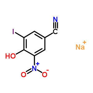 sodium 4-hydroxy-3-iodo-5-nitro-benzonitrile
