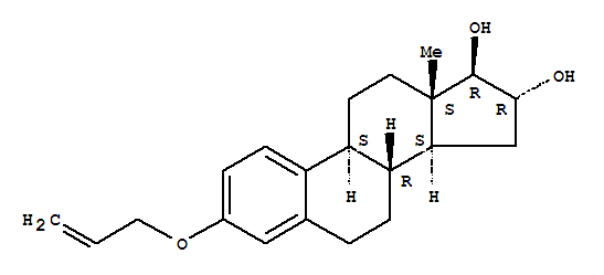 3-(2-Propenyloxy)estra-1,3,5(10)-triene-16alpha,17beta-diol molecular structure