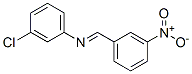 m-Chloro-N-(m-nitrobenzylidene)aniline molecular structure