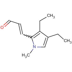 2-Propenal, 3-(3,4-diethyl-1-methyl-1H-pyrrol-2-yl)- molecular structure