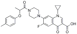 3-Quinolinecarboxylic acid, 1-cyclopropyl-6-fluoro-1,4-dihydro-7-[4-[2-(4-Methylphenoxy)-1-oxopropyl]-1-piperazinyl]-4-oxo-