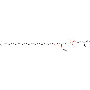 Phosphoric acid, mono[2-(dimethylamino)ethyl]mono[3-(hexadecyloxy)-2-methoxypropyl] ester molecular structure