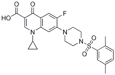 3-Quinolinecarboxylic acid, 1-cyclopropyl-7-[4-[(2,5-diMethylphenyl)sulfonyl]-1-piperazinyl]-6-fluoro-1,4-dihydro-4-oxo-