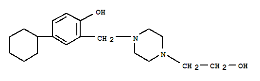 4-cyclohexyl-2-{[4-(2-hydroxyethyl)piperazin-1-yl]methyl}phenol