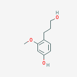 4-(3-hydroxypropyl)-3-methoxyphenol molecular structure