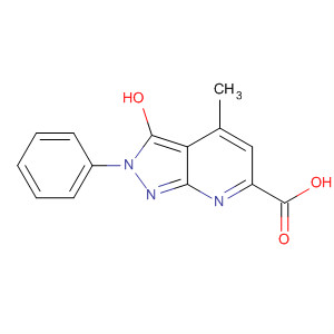 2H-Pyrazolo[3,4-b]pyridine-6-carboxylic acid,3-hydroxy-4-methyl-2-phenyl- molecular structure
