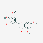 5-Hydroxy-2-(4-hydroxy-3,5-dimethoxyphenyl)-7-methoxy-4H-chromen-4-one molecular structure