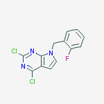 2,4-Dichloro-7-(2-fluorobenzyl)-7H-pyrrolo[2,3-d]pyrimidine