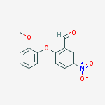 2-(2-Methoxyphenoxy)-5-nitrobenzaldehyde molecular structure