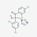 1,2-bis(2,4-dichlorophenyl)-2-hydroxy-3-(1H-imidazol-1-yl)propan-1-one molecular structure
