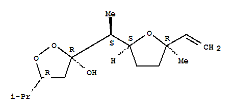 (3R,5R)-3-{(1S)-1-[(2S,5R)-5-ethenyl-5-methyltetrahydrofuran-2-yl]ethyl}-5-(propan-2-yl)-1,2-dioxolan-3-ol