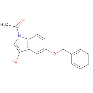 1H-Indol-3-ol, 1-acetyl-5-(phenylmethoxy)- molecular structure