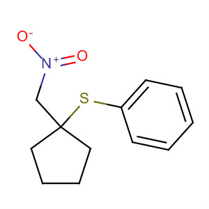 Benzene, [[1-(nitromethyl)cyclopentyl]thio]- molecular structure
