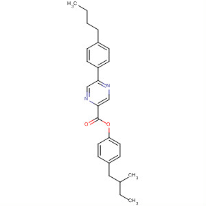 Pyrazinecarboxylic acid, 5-(4-butylphenyl)-, 4-(2-methylbutyl)phenylester molecular structure