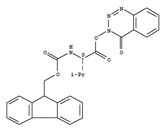 Fmoc-Val-ODhbt molecular structure